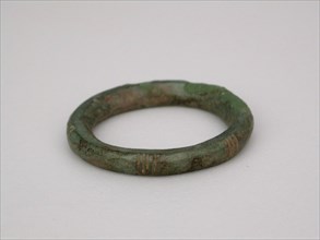 Harness Ring, Geometric Period (800–600 BC), Greek, Thessaly, Thessaly, Bronze, 0.5 × 3.3 × 3.3 cm