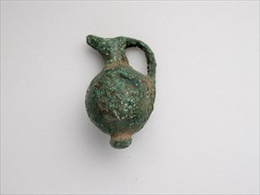 Jug, Geometric Period (800–700 BC), Greek, Thessaly, Greece, Bronze, 3.4 × 2.0 × 1.9 cm (1 3/8 ×