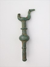 Double Birds on Knobbed Stand, Geometric Period (800–600 BC), Greek, Thessaly, Thessaly, Bronze, 7
