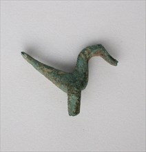 Bird with Flat Tail, Geometric Period (800–600 BC), Greek, Thessaly, Greece, Bronze, 2.8 × 3.7 × 1