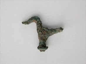 Bird Fragment, Geometric Period (800–600 BC), Greek, Thessaly, Greece, Bronze, 2.8 × 3.2 × 1.1 cm