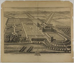 Wollaton Hall in the County of Nottingham, plate 68 from Britannia Illustrata, published 1707, Jan
