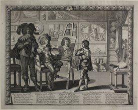 The Noble Painter, 1642, Abraham Bosse, French, 1602-1676, France, Engraving, with etching, on