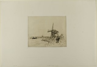 The Towpath, from Cahier de six eaux-fortes, vues de Hollande, 1862, Johan Barthold Jongkind,