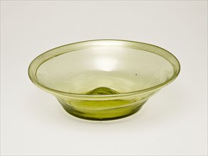 Bowl, 1820/40, American, 19th century, Probably Kent or Mantua, Ohio, Ohio, Blown glass, 7.9 × 24.1