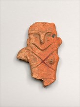 Smiling Figurine, c. 1000–300 B.C., Japan, Earthenware, H. 11.5 cm (4 1/2 in.)