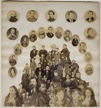Civil War Collage, c. 1860/70, Maker unknown, Photocollage (albumen prints), 33.4 × 30.7 cm (image/