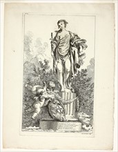 Two Lovers Giving Thanks to the Statue of Health, n.d., Ange Laurent de La Live de Jully (French,