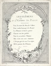 Frontispiece, from Élements, n.d., Ange Laurent de La Live de Jully, French, 1725-1779, France,