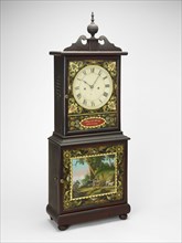 Shelf Clock, c. 1820/40, Benjamin Torrey, American, active c.1817–1843, United States, Mahogany,