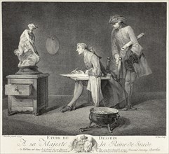 The Drawing Lesson, 1749, Jacques Philippe Le Bas (French, 1707-1783), after Jean Baptiste Siméon