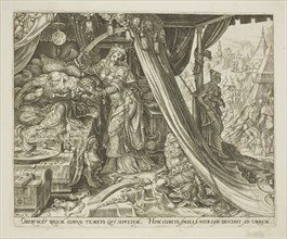 Judith Slaying Holofernes, plate six from The Story of Judith and Holofernes, 1564, Philip Galle