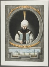 Abdul Hamid Khan, from Portraits of the Emperors of Turkey, 1815, John Young, English, 1755-1825,