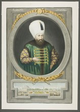 Achmet Kahn I, from Portraits of the Emperors of Turkey, 1815, John Young, English, 1755-1825,