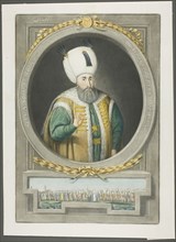 Soliman Kahn I, from Portraits of the Emperors of Turkey, 1815, John Young, English, 1755-1825,