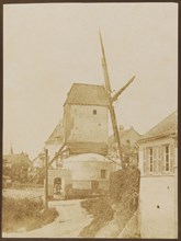Moulin de la Galette (Montmartre), 1842, Hippolyte Bayard, French, 1801–1887, France, Salted paper