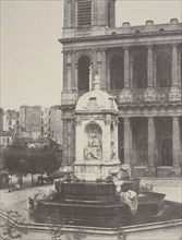 Fountain at St. Sulpice, 1851, Charles Marville, French, 1813–1879, France, Salted paper print, 20