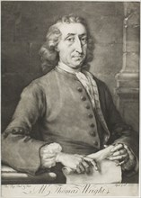 Thomas Wright, 1737, Thomas Frye, Irish, 1710-1762, Ireland, Mezzotint with engraving in black on