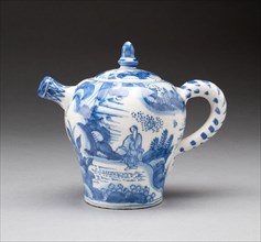 Wine Pot, 1670/80, Delft, Netherlands, Tin-glazed earthenware (Delftware), 5 1/2 in. × 6 5/8 in.