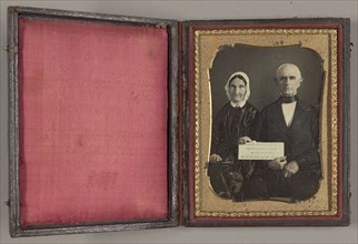 Untitled (Married Couple), 1852, probably American, 19th century, United States, Daguerreotype, 10