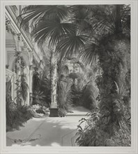 View of the Palm House on the Peacock-Island, c. 1844, Friedrich Julius Tempeltei (German,