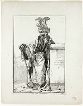 Chef des Huissiers, plate fourteen from Caravanne du Sultan à la Mecque, 1748, Joseph Marie Vien,