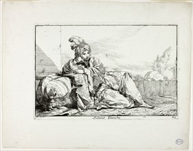 Sultane Blanche, plate 25 from Caravanne du Sultan à la Mecque, 1748, Joseph Marie Vien, French,
