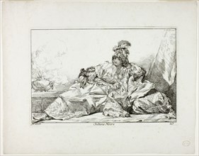 Sultane Noire, plate 27 from Caravanne du Sultan à la Mecque, 1748, Joseph Marie Vien, French,