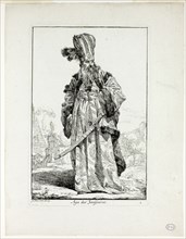 Aga des Janissaires, plate one from Caravanne du Sultan à la Mecque, 1748, Joseph Marie Vien,