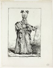 Le Grand Vizir, plate five from Caravanne du Sultan à la Mecque, 1748, Joseph Marie Vien, French,