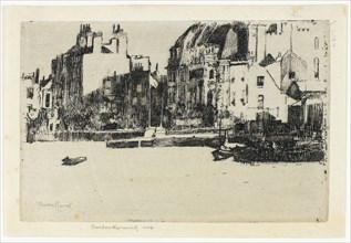 Chelsea Palaces (Black and White Version), 1888–89, Theodore Roussel, French, worked in England,