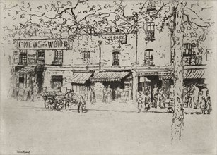 The Street, Chelsea Embankment, 1888–89, Theodore Roussel, French, worked in England, 1847-1926,