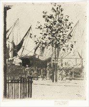 The Corner of Luna Street, Chelsea Embankment, 1888–89, Theodore Roussel, French, worked in