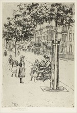 Chelsea Children, Chelsea Embankment, 1889, Theodore Roussel, French, worked in England, 1847-1926,