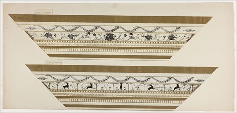 Stag and Flower Pattern Frame (side frame section), 1897–99, Theodore Roussel, French, worked in
