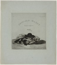 Hat and Guitar, frontispiece for the edition of fourteen etchings, 1874, Édouard Manet (French,