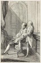 The Duc d’Orléans, and His Son, 1759, Louis de Carmontelle, French, 1717-1806, France, Etching in