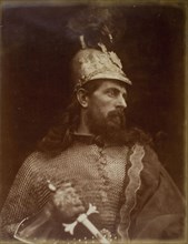 King Arthur, 1874, Julia Margaret Cameron, English, 1815–1879, England, Albumen print, 36.3 × 28.1