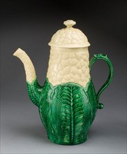 Coffee Pot, 1765/80, Staffordshire, England, Staffordshire, Lead-glazed earthenware (creamware), 24