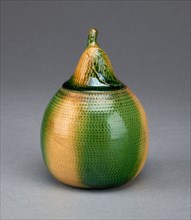 Container in the shape of a pear, c. 1765, Staffordshire, England, Staffordshire, Lead-glazed