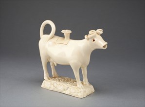 Cow Creamer, c. 1750, Staffordshire, England, Staffordshire, Lead-glazed earthenware (creamware),
