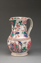 Jug, c. 1760, Staffordshire, England, Staffordshire, Salt-glazed stoneware, polychrome enamels, 18