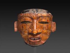 Shell Mosaic Ritual Mask, AD 300/600, Teotihuacan, Teotihuacan, Mexico, Teotihuacán, Stone and