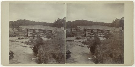 Untitled (Pass Bridge), 1860s, Albumen print, stereo, 8.2 × 7.7 cm (each image), 8.7 × 17.8 cm