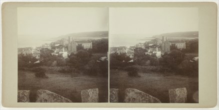 Untitled (St. Mary’s, Scilly, Hugh Town), 1860s, Scilly Islands, Albumen print, stereo, 7.9 x 7.5