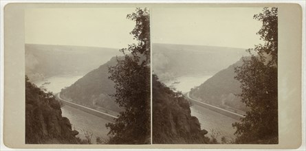 Untitled (From the Lorelei), 1860s, Rhine, Albumen print, stereo, 8.1 x 7.5 cm (each image), 8.7 x