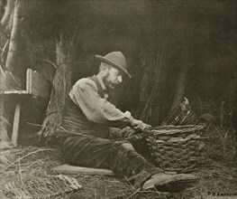 The Basket-Maker, 1888, Peter Henry Emerson, English, born Cuba, 1856–1936, England, Photogravure,