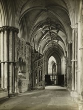 Ely Cathedral: North Choir Aisle to West, 1891, Frederick H. Evans, English, 1853–1943, England,