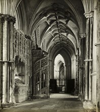 Ely Cathedral: North Choir Aisle to West, 1891, Frederick H. Evans, English, 1853–1943, England,