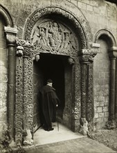 Ely Cathedral: Prior’s Door, with Bedesman, 1891, Frederick H. Evans, English, 1853–1943, England,